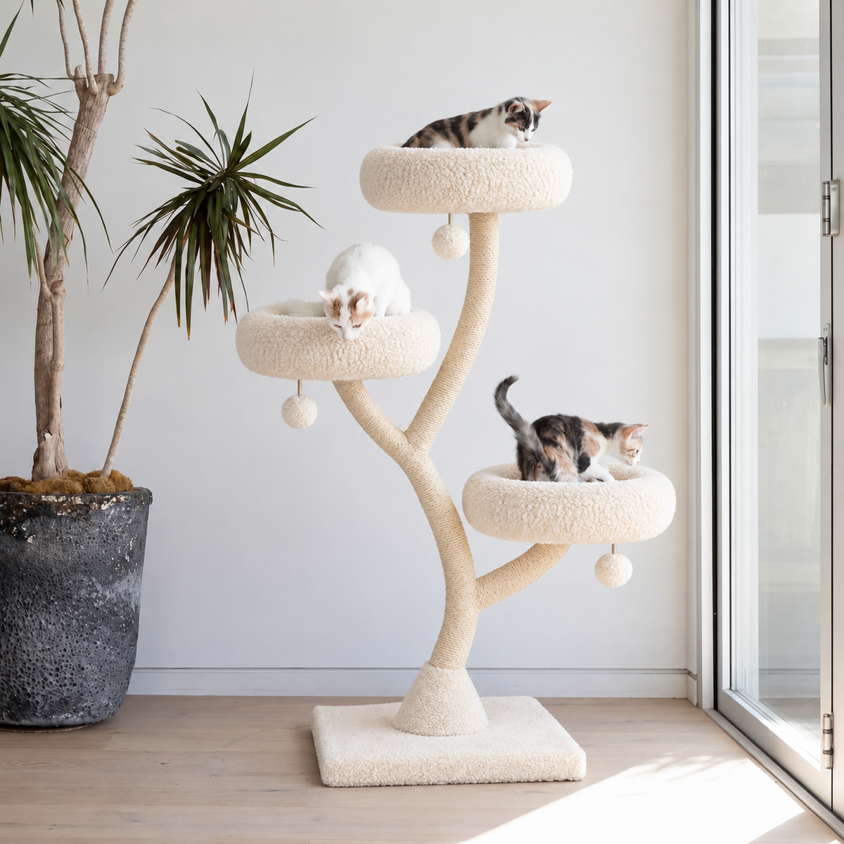 Arbre à chat en bois - Luma